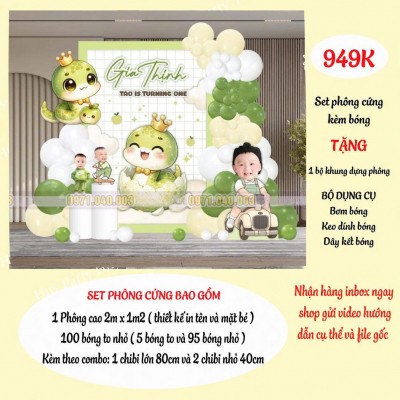 Set Sinh Nhật 949K Bé Trai – Trang Trí Sinh Nhật Đẹp Ship Toàn Quốc - Huy Party