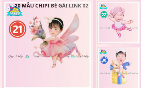 20 Mẫu Chipi Bé Gái Đẹp Nhất Tại Đà Nẵng | Huy Party