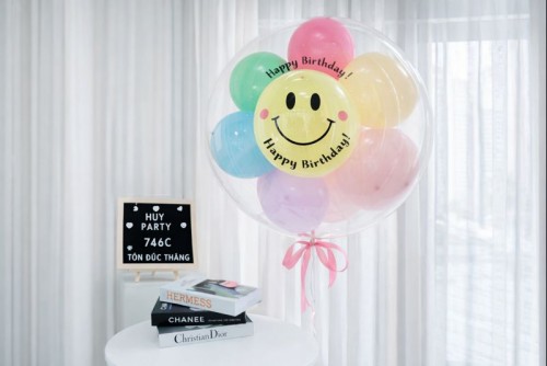 Bóng Jumbo Bay Helium 90cm – Mix Màu Trang Trí Sinh Nhật