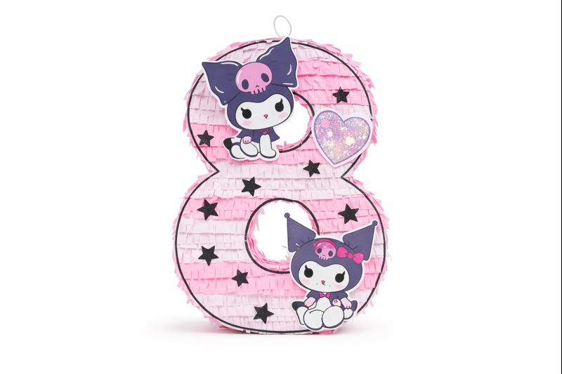 Pinata Số 8 Kuromi – Trò Chơi Đập Kẹo Sinh Nhật Cho Bé